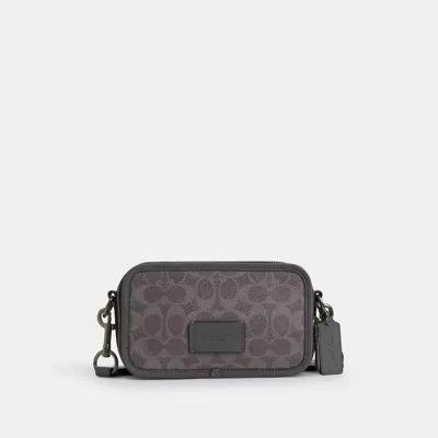 Coach Outlet Wyatt Crossbody Bag In Signature Canvas In Gray