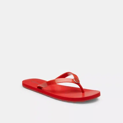 Coach Outlet Zayn Flip Flop In Red