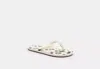 Coach Outlet Zayn Flip Flop With Cherry Print In White