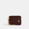 Coach Outlet Zip Card Case In Brown