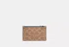 Coach Outlet Zip Card Case In Signature Canvas In Multi