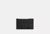 Coach Outlet Zip Card Case In Signature In Multi