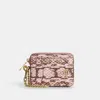 Coach Outlet Zip Card Case In Multi
