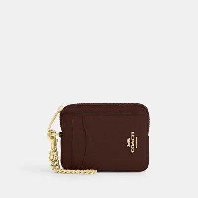 Coach Outlet Zip Card Case In Multi