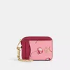 COACH OUTLET ZIP CARD CASE WITH CHERRY PRINT