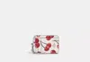 Coach Outlet Zip Card Case With Cherry Print In White/multi