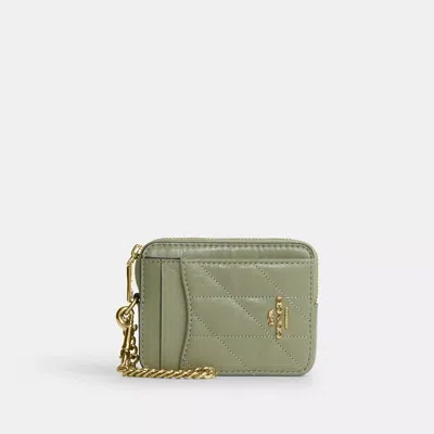 Coach Outlet Zip Card Case With Quilting