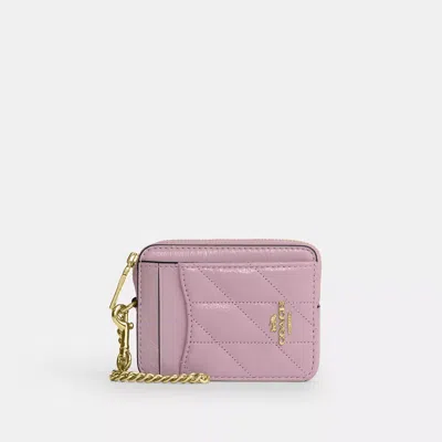 Coach Outlet Zip Card Case With Quilting