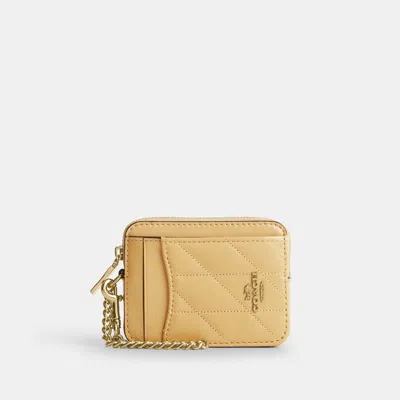 Coach Outlet Zip Card Case With Quilting
