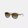 Coach Marble-effect Sunglasses In Blue