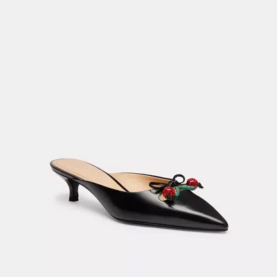 Coach Pantolette Mit Kirschmuster In Black
