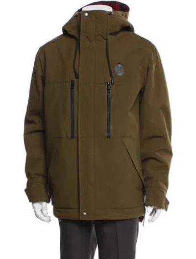 Pre-owned Coach Parka In Green