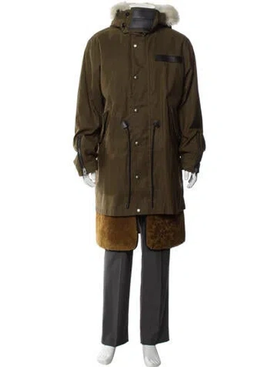 Pre-owned Coach Parka In Green