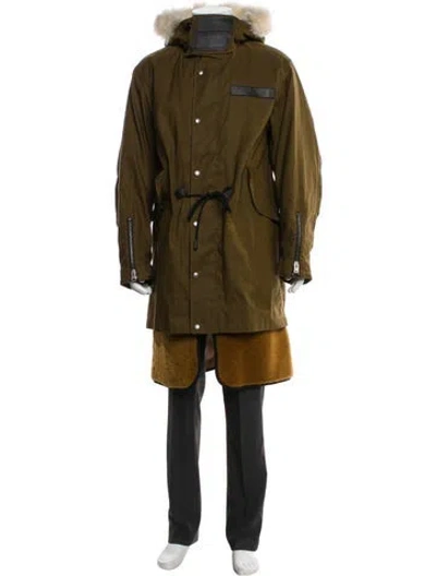 Pre-owned Coach Parka In Green