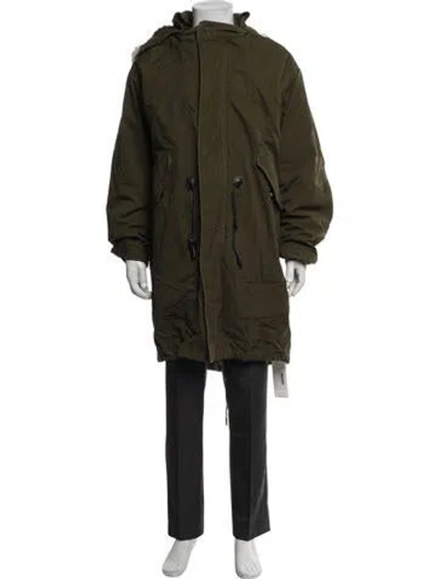 Pre-owned Coach Parka In Green