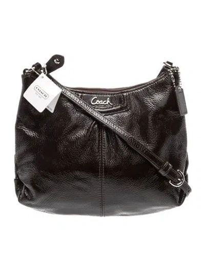 Pre-owned Coach Patent Leather Messenger Bag W/ Tags In Brown