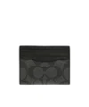 Coach Pattern Clip In Black