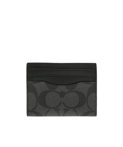 Coach Pattern Clip In Black