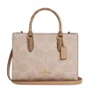Coach Pattern Shoulder Bag In Nude