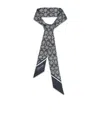 Coach Pattern Silk Scarf In Green