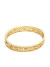 Coach Patterned Bangle In Gold