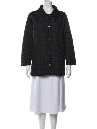 Pre-owned Coach Patterned Jacket In Black
