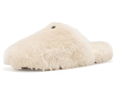 Coach Pave C Shearling Slippers Women's Slippers Natural: 10 M In Multi