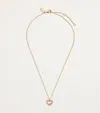 Coach Pavé Crystal Heart Necklace And Earrings Set In Pink