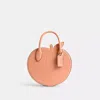 Coach Peach Bag In Regenerative Leather In Orange