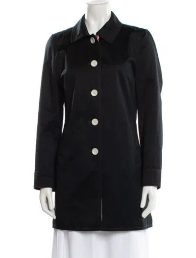 Pre-owned Coach Peacoat In Gray