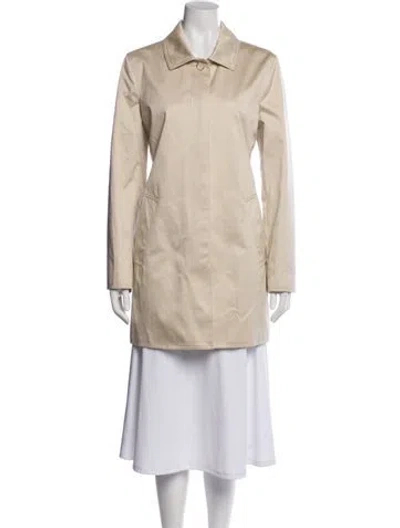 Pre-owned Coach Peacoat In Neutral