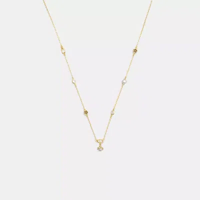 Coach Pearl Charm Necklace