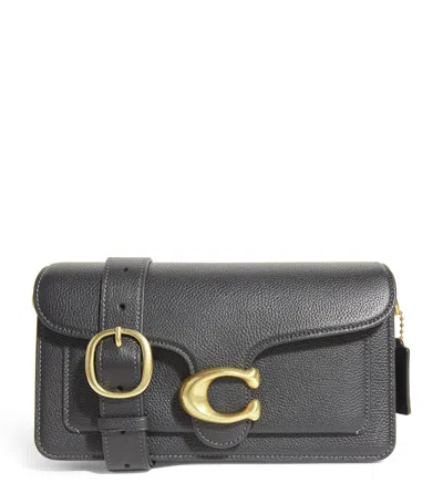 Coach Pebbled Leather Tabby 20 Shoulder Bag In Black