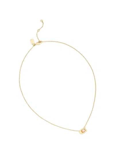 Coach 펜던트 네크리스 In Gold