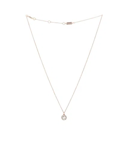 Coach Pendant Necklace In Rose Gold