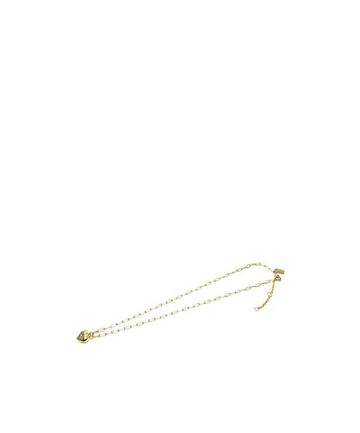 Coach Pendant Necklace In Yellow
