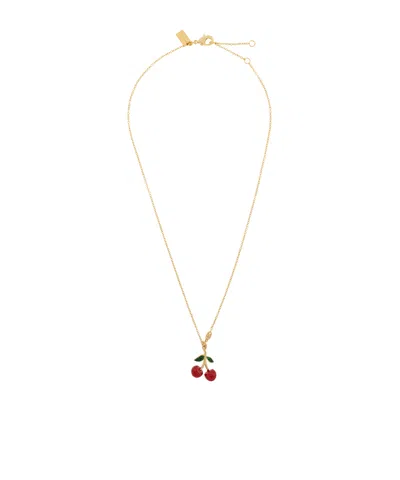 Coach Pendant Necklace In Yellow