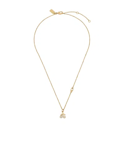 Coach Pendant Necklace In Red
