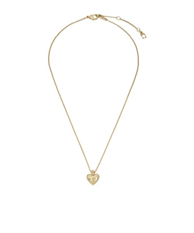 Coach Pendant Necklace In Gold