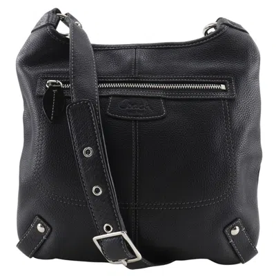 Pre-owned Coach Penelope Black Leather Shoulder Bag ()