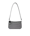 Coach Penn Schultertasche Mit Kristallen In Black
