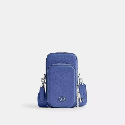 Coach Phone Crossbody In Blueberry