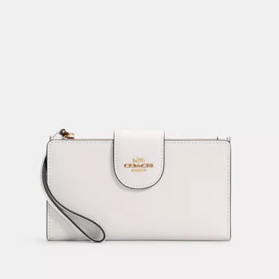Coach Phone Wallet In White