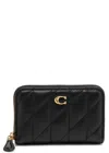 Coach Pillow Quilted Leather Wallet In Black