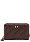 Coach Pillow Quilted Leather Wallet In Brown
