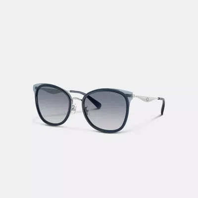 Coach Pillow Tabby Cat Eye Sunglasses In Blue Gradient