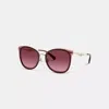 Coach Pillow Tabby Cat Eye Sunglasses In Burgundy