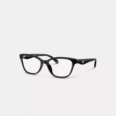 Coach Pillow Tabby Oval Eyeglasses In Black