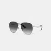 Coach Pillow Tabby Pilot Sunglasses In Grey Gradient