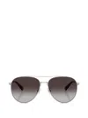 Coach Pilot-frame Sunglasses In Silver